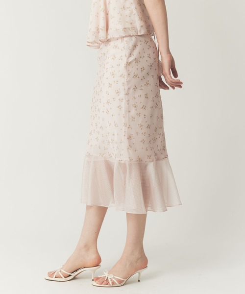 ME COUTURE（ミークチュール）の「ドットフルールMIXスカート（スカート・レディース・ブラック/アイボリー/ピンク・1/0）」の17枚目の写真