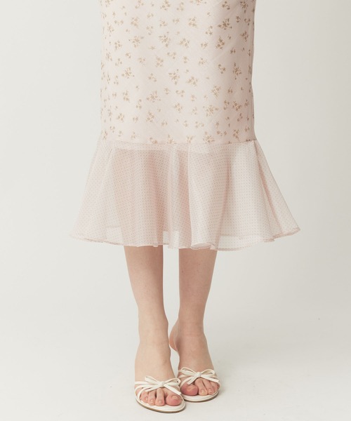 ME COUTURE（ミークチュール）の「ドットフルールMIXスカート（スカート・レディース・ブラック/アイボリー/ピンク・1/0）」の19枚目の写真