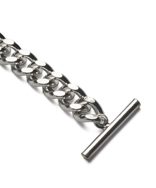 NO ID.(ノーアイディ)の「フラットリンクチェーンIDブレスレット(ブレスレット・メンズ・シルバー・ONE SIZE)」の5枚目の写真