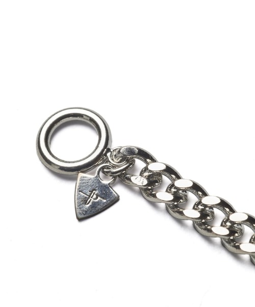 NO ID.(ノーアイディ)の「フラットリンクチェーンIDブレスレット(ブレスレット・メンズ・シルバー・ONE SIZE)」の6枚目の写真