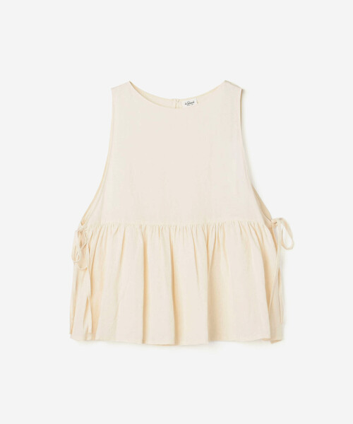 LE GLAZIK | ノースリーブギャザーシャツ WOMEN（シャツ