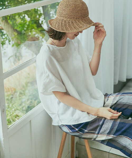 セール】リネンコクーンシルエットブラウス（シャツ/ブラウス）｜URBAN