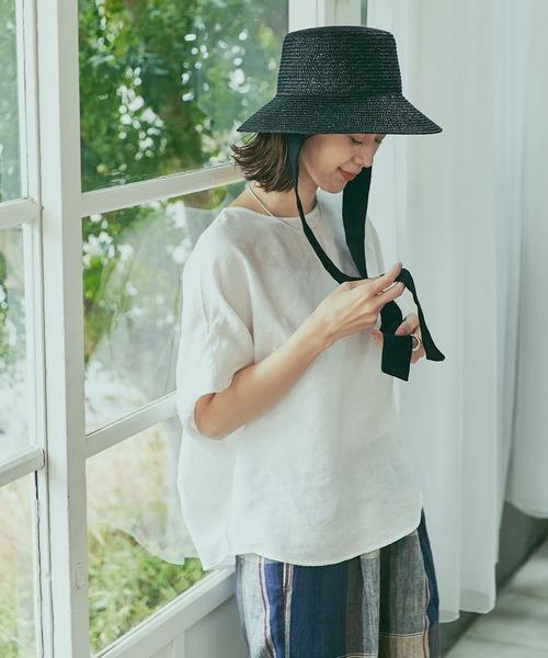 【アーバンリサーチドアーズ】リネンコクーンシルエットブラウス リネンコクーンシルエットブラウス（シャツ/ブラウス）｜URBAN