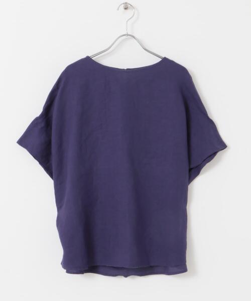 URBAN RESEARCH DOORS（アーバンリサーチドアーズ）の「リネンコクーンシルエットブラウス（シャツ/ブラウス・レディース・ネイビー/オフホワイト/イエロー系その他・MEDIUM）」の18枚目の写真