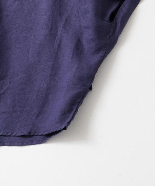 URBAN RESEARCH DOORS（アーバンリサーチドアーズ）の「リネンコクーンシルエットブラウス（シャツ/ブラウス・レディース・ネイビー/オフホワイト/イエロー系その他・MEDIUM）」の19枚目の写真