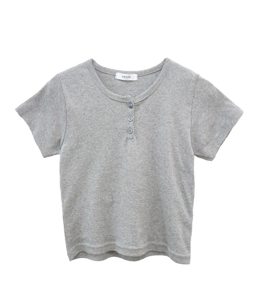 今期 Deuxieme Classe ヘンリーネック カットソー グレー L'Appartement DEUXIEME CLASSE（ヘンリーネック ・ カットソー
