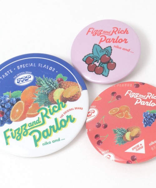 セール】【FIZZ&RICH PARLOR】3SET缶バッチ（ブローチ