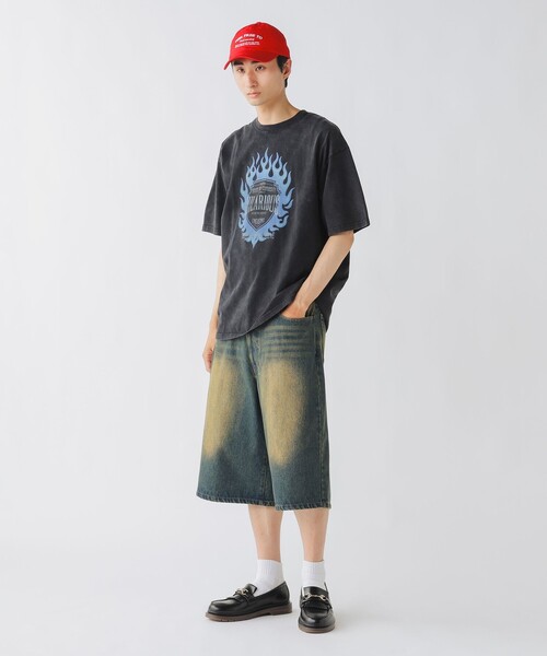 BEAMS HEART(ビームスハート)の「【ユニセックス】フェード プリント Tシャツ(Tシャツ/カットソー・メンズ・ブラック系その他4/チャコールグレー・SMALL/MEDIUM/LARGE)」の8枚目の写真