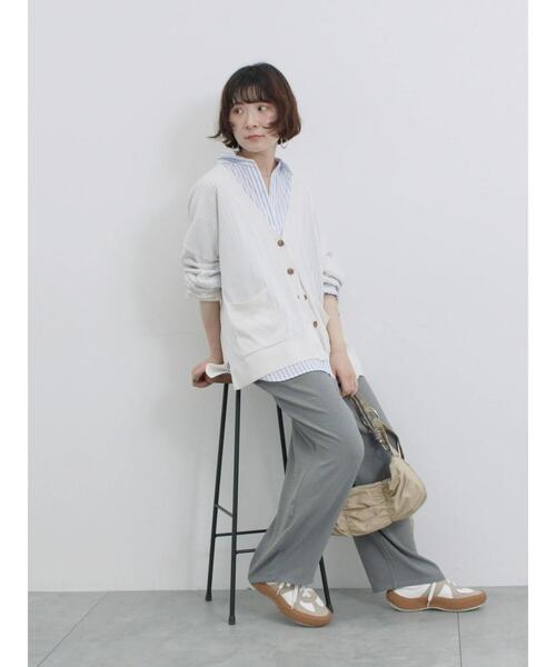 Samansa Mos2 blue（サマンサモスモスブルー）の「【接触冷感】マルチスタイルVカーデ（カーディガン/ボレロ・レディース・ブラック/ブルー/ピンク/ライトベージュ/オフホワイト/ネイビー/グリーン・L/M）」の13枚目の写真