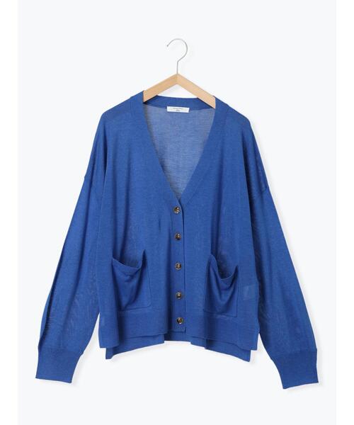 Samansa Mos2 blue（サマンサモスモスブルー）の「【接触冷感】マルチスタイルVカーデ（カーディガン/ボレロ・レディース・ブラック/ブルー/ピンク/ライトベージュ/オフホワイト/ネイビー/グリーン・L/M）」の17枚目の写真