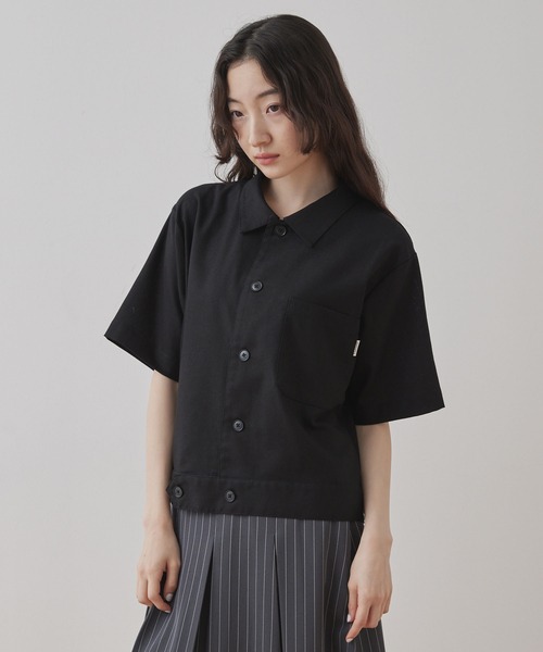 Unblend】クロップド デザインシャツ MONO-MART LADY'S│MONO