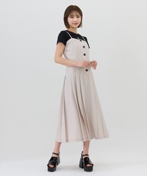 2wayプリーツジャンパースカート