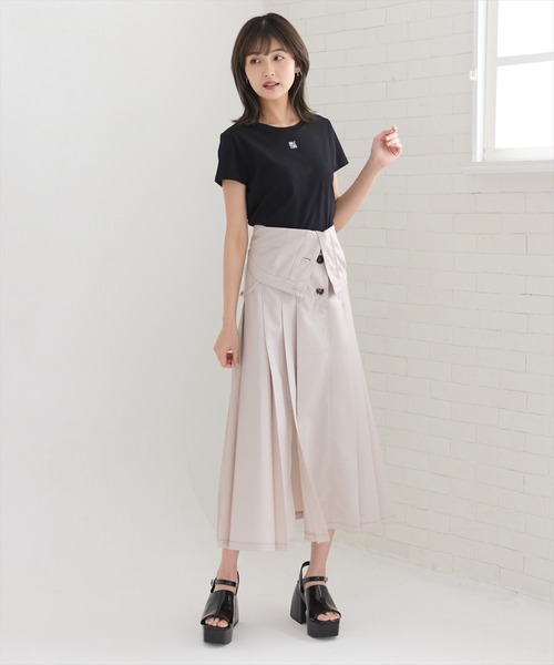 REDYAZEL(レディアゼル)の「2wayプリーツジャンパースカート(ワンピース・レディース・ベージュ/ブルー/グレー・MEDIUM/SMALL)」の11枚目の写真