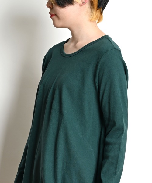 MARAI（マーライ）の「タイダイコクーンシルエットチュニック（Tシャツ/カットソー・レディース・ブラウン/グリーン/ベージュ/ブラック・FREE）」の12枚目の写真