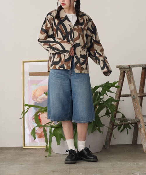 PRINTED ENGINEER JACKET 印花工裝夾克 男裝 秋季 冬季
