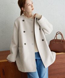 スローブイエナ　オリジナルカラー　ノーカラージャケット　試着のみ ブランド古着】SLOBE IENA｜スローブイエナのノーカラー