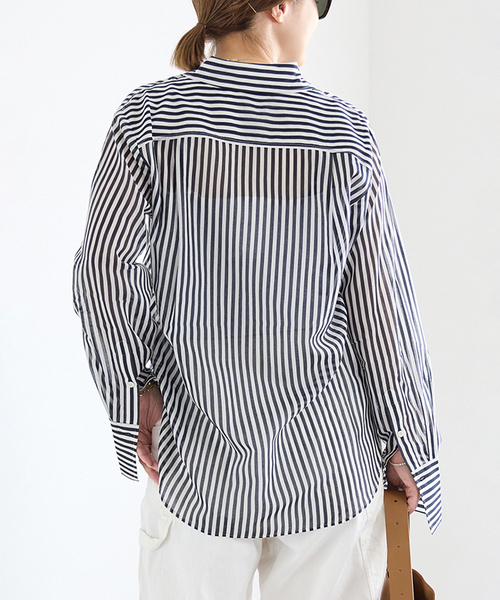 Deuxieme Classe(ドゥーズィエムクラス)の「【FRAME/フレーム】THE OVERSIZED POCKET SHIRT(シャツ/ブラウス・レディース・ブルー・FREE)」の3枚目の写真