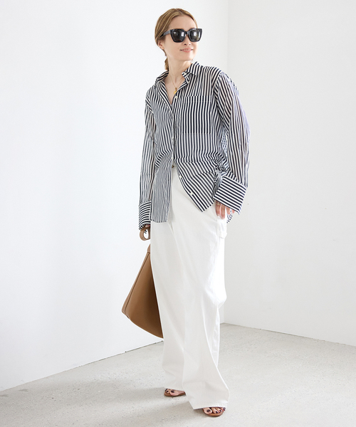 Deuxieme Classe(ドゥーズィエムクラス)の「【FRAME/フレーム】THE OVERSIZED POCKET SHIRT(シャツ/ブラウス・レディース・ブルー・FREE)」の5枚目の写真
