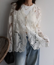 ap retro | レースシアーカーディガン / レースブラウス(シャツ/ブラウス)