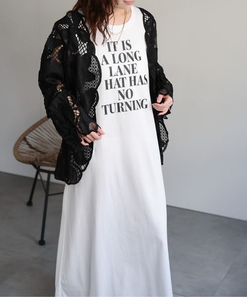 ap retro(アプレトロ)の「レースシアーカーディガン / レースブラウス(シャツ/ブラウス・レディース・オフホワイト/ブラック/ブラウン・FREE)」の22枚目の写真