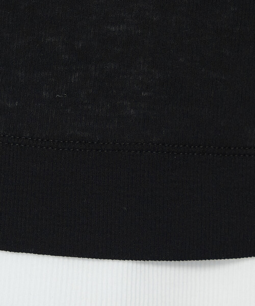 K.T KIYOKO TAKASE（キヨコタカセ）の「強撚ガステレコ／オーガニック レイヤードタンクトップ（タンクトップ・レディース・ベージュ/ブラック×ホワイト/ネイビー・9号）」の11枚目の写真