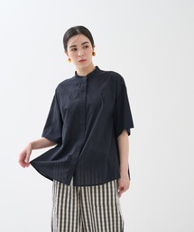 collex | インド綿 半袖フレアブラウス(シャツ/ブラウス)