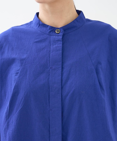 collex（コレックス）の「インド綿 半袖フレアブラウス（シャツ/ブラウス・レディース・ブラック/ブルー・フリー）」の22枚目の写真