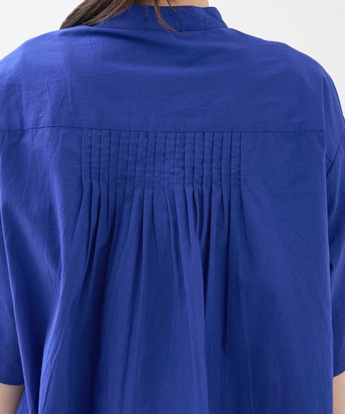 collex（コレックス）の「インド綿 半袖フレアブラウス（シャツ/ブラウス・レディース・ブラック/ブルー・フリー）」の21枚目の写真