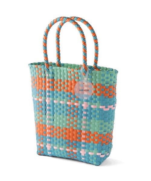 ANEMONE（アネモネ）の「プラかごバッグ（かごバッグ・レディース・ブルー/グリーン/ピンク・FREE）」の4枚目の写真