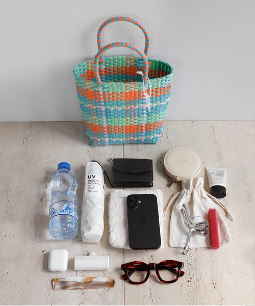 ANEMONE（アネモネ）の「プラかごバッグ（かごバッグ・レディース・ブルー/グリーン/ピンク・FREE）」の11枚目の写真