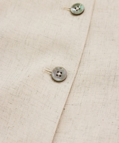 VIS（ビス）の「【セットアップ対応】サイドベルトフレアジレ（ベスト・レディース・オフホワイト/チャコールグレー・FREE）」の14枚目の写真