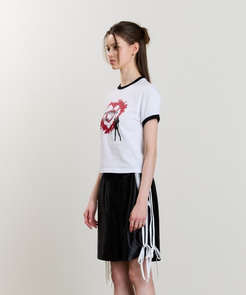 LUVISTRUE（ラヴイズトゥルー）の「SM HOW DEEP HEART TANG TEE（Tシャツ/カットソー・レディース・ホワイト/ブラック/ブルー・FREE）」の17枚目の写真