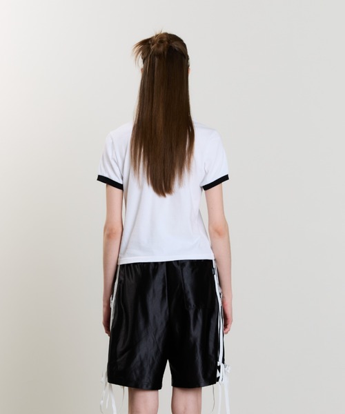 LUVISTRUE（ラヴイズトゥルー）の「SM HOW DEEP HEART TANG TEE（Tシャツ/カットソー・レディース・ホワイト/ブラック/ブルー・FREE）」の18枚目の写真
