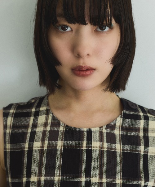 VICKY（ビッキー）の「カラミチェックプルブラウス≪手洗い可能≫（シャツ/ブラウス・レディース・ブラック系その他/オレンジ系その他/ブルー系その他・M）」の11枚目の写真