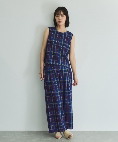 VICKY（ビッキー）の「カラミチェックプルブラウス≪手洗い可能≫（シャツ/ブラウス・レディース・ブラック系その他/オレンジ系その他/ブルー系その他・M）」の18枚目の写真