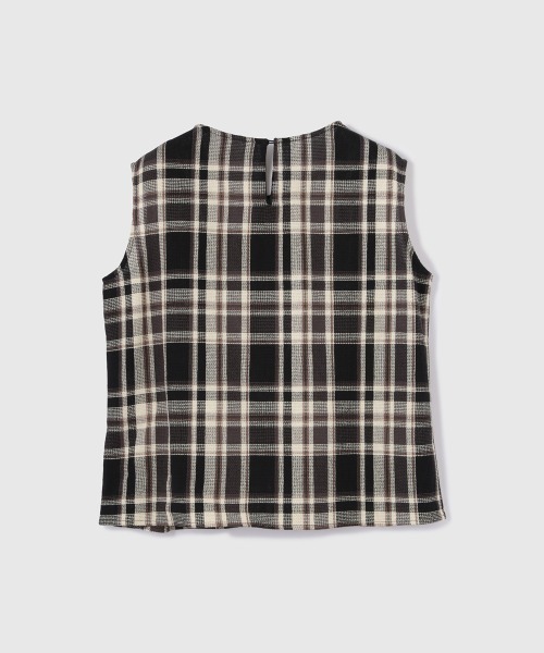 VICKY（ビッキー）の「カラミチェックプルブラウス≪手洗い可能≫（シャツ/ブラウス・レディース・ブラック系その他/オレンジ系その他/ブルー系その他・M）」の22枚目の写真