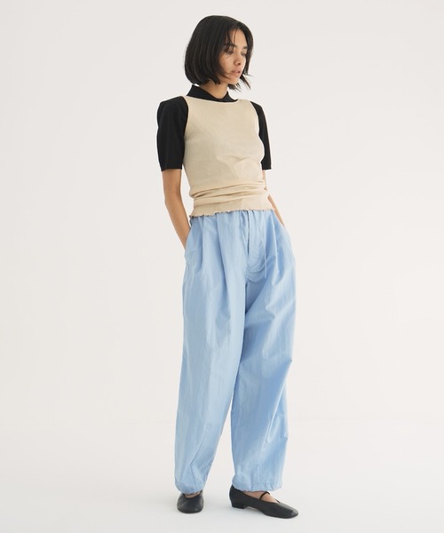 2024SS CLANE クラネ　COTTON PARACHUTE PANTS クラネ CLANE COTTON PARACHUTE PANTS （BLACK） - ファッション