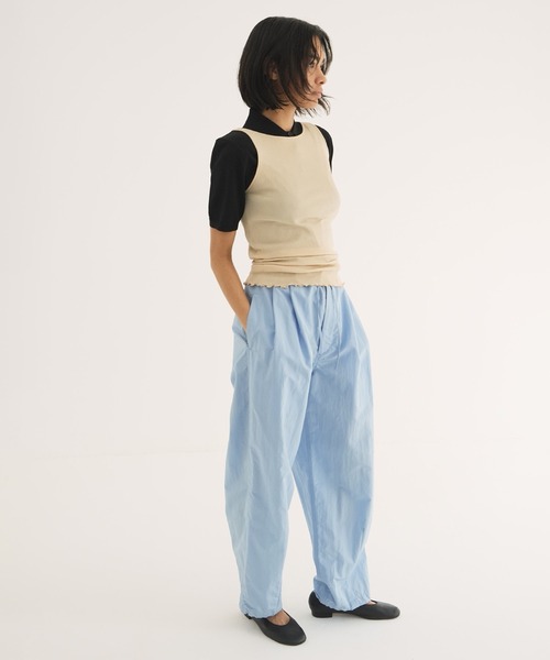 パンツ CLANE COTTON PARACHUTE PANTS - BROWN CLANE - コットン パラシュート パンツ - COTTON PARACHUTE