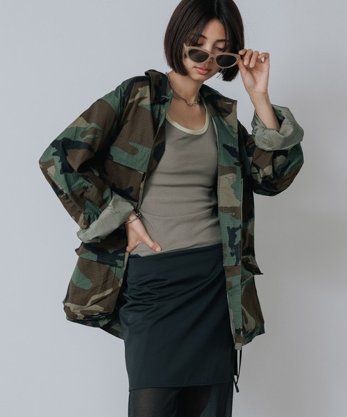 ROOPTOKYO（ループトウキョウ）の「BDU SHIRT US MADE ミリタリーシャツジャケット　BDUシャツ（シャツ/ブラウス・メンズ・カモフラージュ/ブラック/カーキ・M/L/XL）」の5枚目の写真