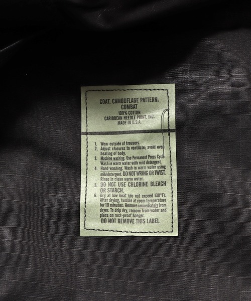 ROOPTOKYO（ループトウキョウ）の「BDU SHIRT US MADE ミリタリーシャツジャケット　BDUシャツ（シャツ/ブラウス・メンズ・カモフラージュ/ブラック/カーキ・M/L/XL）」の19枚目の写真