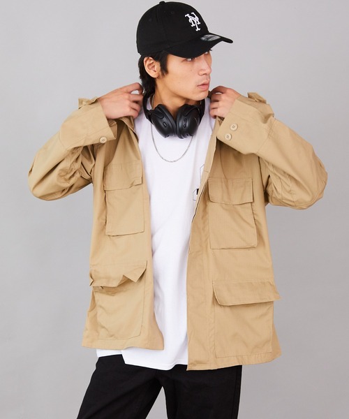 ROOPTOKYO（ループトウキョウ）の「BDU SHIRT US MADE ミリタリーシャツジャケット　BDUシャツ（シャツ/ブラウス・メンズ・カモフラージュ/ブラック/カーキ・M/L/XL）」の8枚目の写真