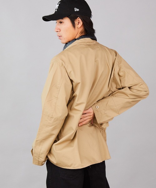 ROOPTOKYO（ループトウキョウ）の「BDU SHIRT US MADE ミリタリーシャツジャケット　BDUシャツ（シャツ/ブラウス・メンズ・カモフラージュ/ブラック/カーキ・M/L/XL）」の9枚目の写真
