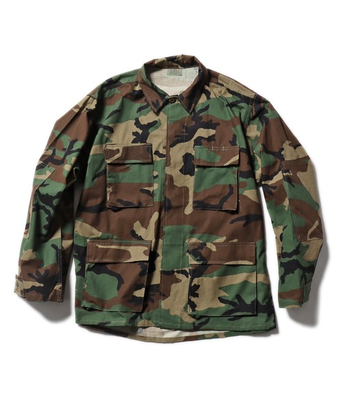 ROOPTOKYO（ループトウキョウ）の「BDU SHIRT US MADE ミリタリーシャツジャケット　BDUシャツ（シャツ/ブラウス・メンズ・カモフラージュ/ブラック/カーキ・M/L/XL）」の4枚目の写真