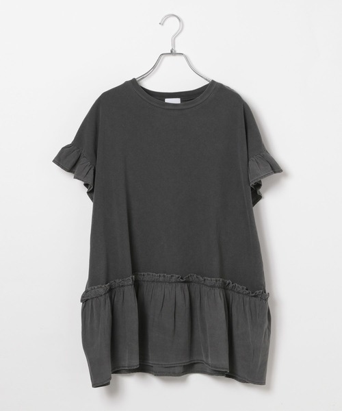 GEORGE'S（ジョージズ）の「ドッキングフリルTシャツ（その他トップス・レディース・スカイブルー/グレー系その他/ホワイト/イエロー・MEDIUM/SMALL）」の20枚目の写真