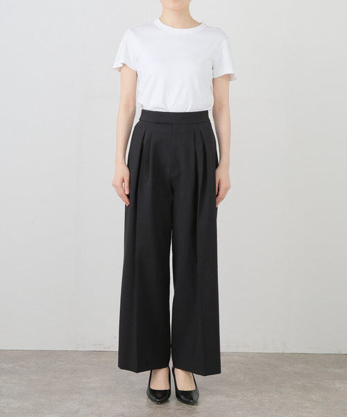 La Totalite Avec H タックワイドパンツ La TOTALITE（ラトータリテ）の「Avec H タックワイドパンツ