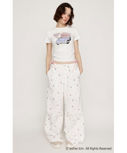 tシャツ Esther Bunny x SLY PRINT T/SH エスターバニー スライ プリント Tシャツ 半袖 夏服 レディース SLY（スライ）の「Esther Bunny x SLY PRINT T/SH エスター