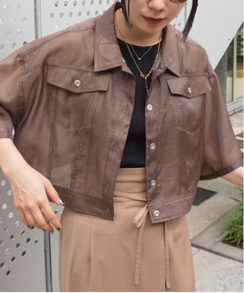 トップス AMERI 2WAY BACKWARDS SHIRT Ameri（アメリ）の「2WAY BACKWARDS SHIRT（シャツ/ブラウス