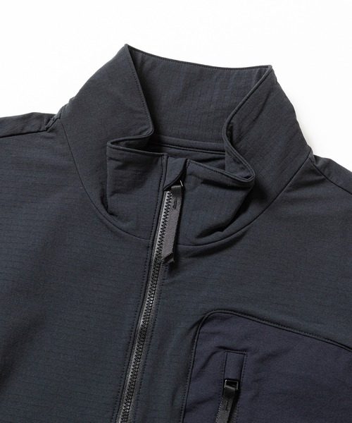meanswhile(ミーンズワイル)の「Fleece Half Zip L/S Tee(Tシャツ/カットソー・メンズ・ブラック/チャコール・1(S)/2(M)/3(L))」の5枚目の写真