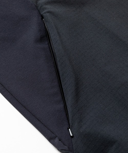 meanswhile(ミーンズワイル)の「Fleece Half Zip L/S Tee(Tシャツ/カットソー・メンズ・ブラック/チャコール・1(S)/2(M)/3(L))」の7枚目の写真