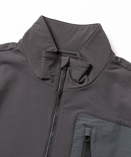 meanswhile(ミーンズワイル)の「Fleece Half Zip L/S Tee(Tシャツ/カットソー・メンズ・ブラック/チャコール・1(S)/2(M)/3(L))」の11枚目の写真